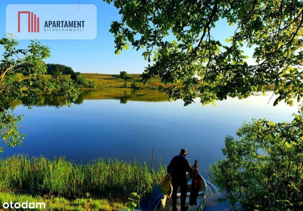 Działki wśród natury las jezioro plaża staw Miastk