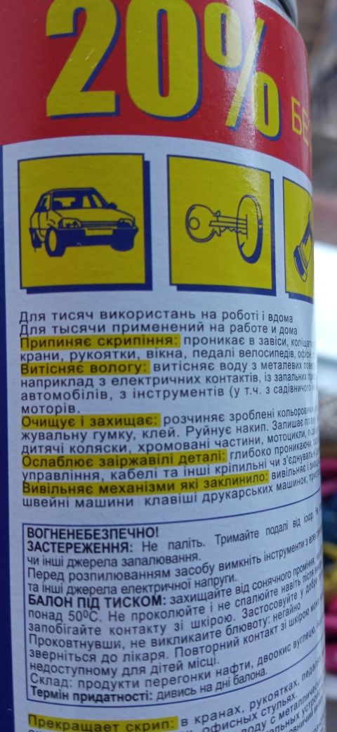 Змазка універсальна WD-40 200 мл.