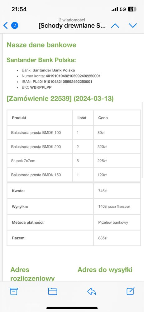 Balustrada prosta sowosz do schodow drewnianych porecz ze slupkami