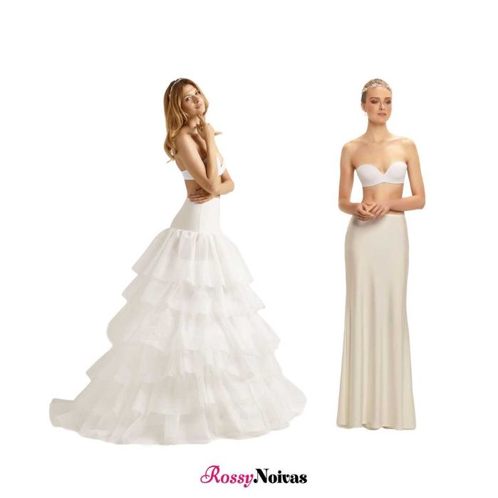 Saiotes para vestidos de noiva corte A, princesa e sereia *Gaia*