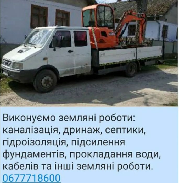 Послуги міні екскаватора, оренда міні екскаватора екскаватор, скептики