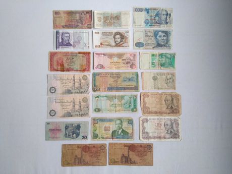 Stare monety i banknoty kolekcja banknot