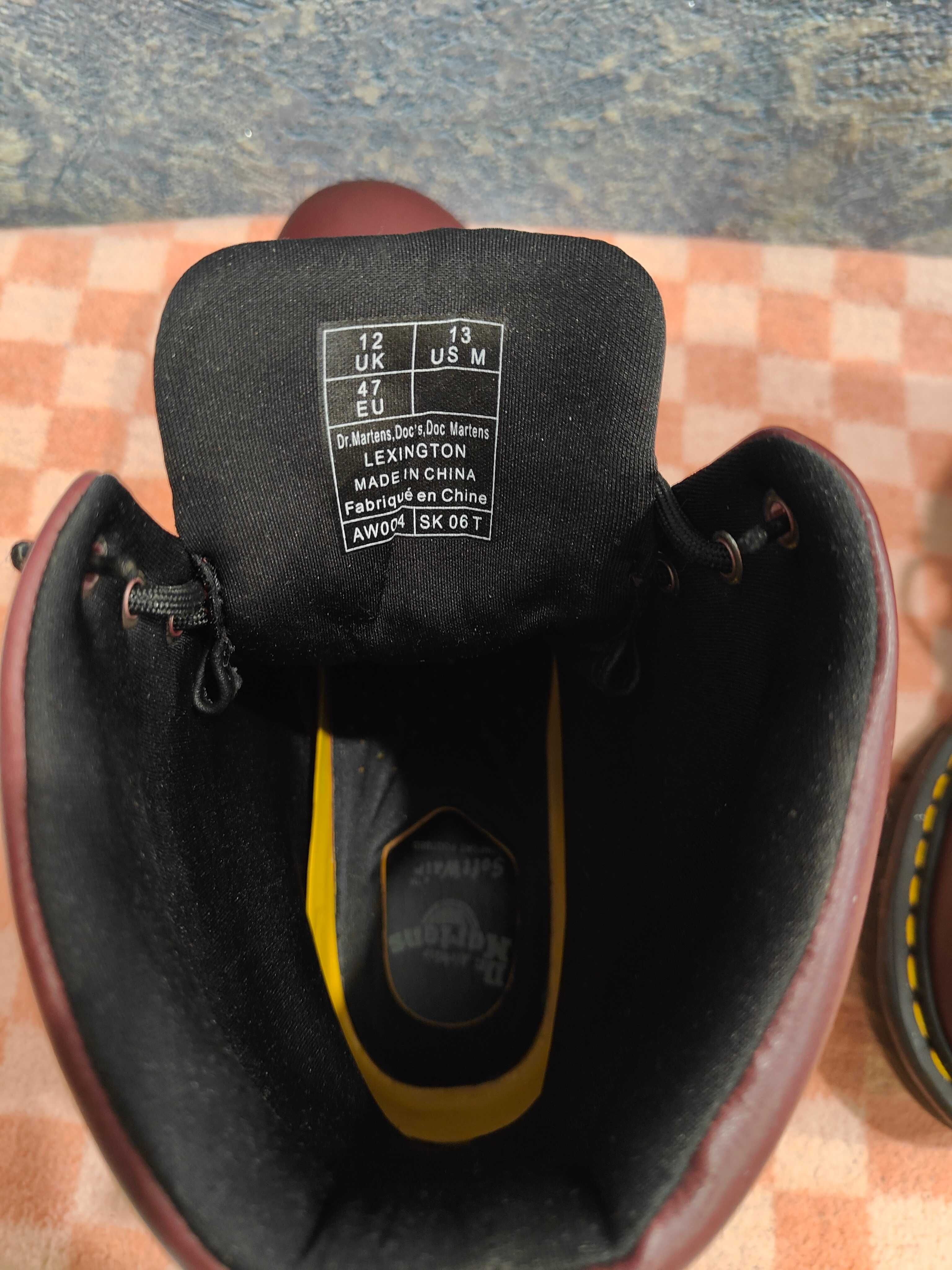 Шкіряні черевики чоловічі Dr. Martens 47 р.