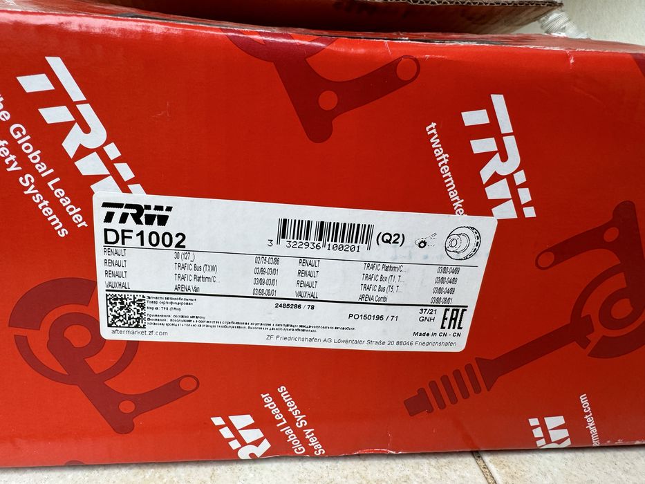 Discos novos travão TRW