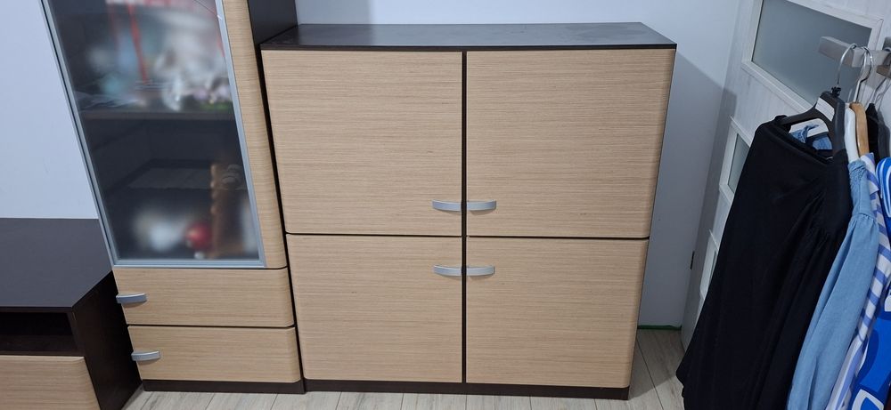 Zestaw mebli do salonu Black Red White