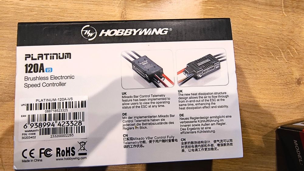 Regulator prędkości Hobbywing Platinum 120A 5V Nowy!!