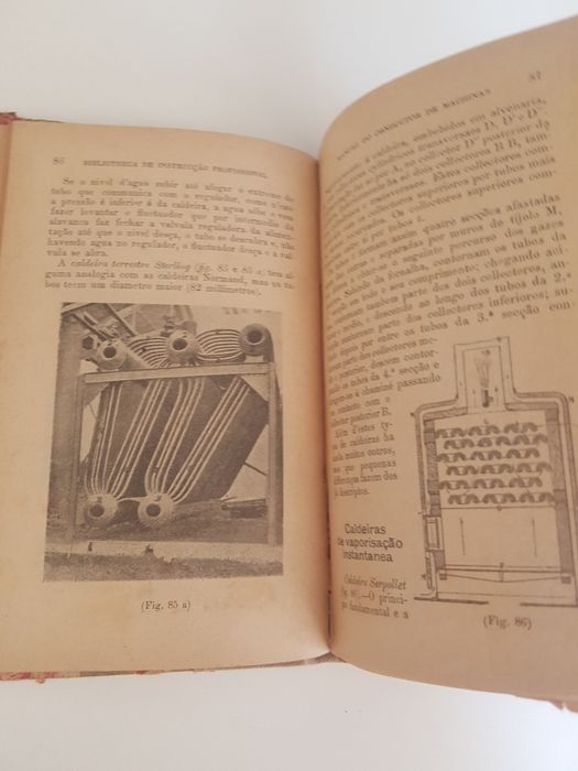 Livro muito Antigo Construcão Maquinas