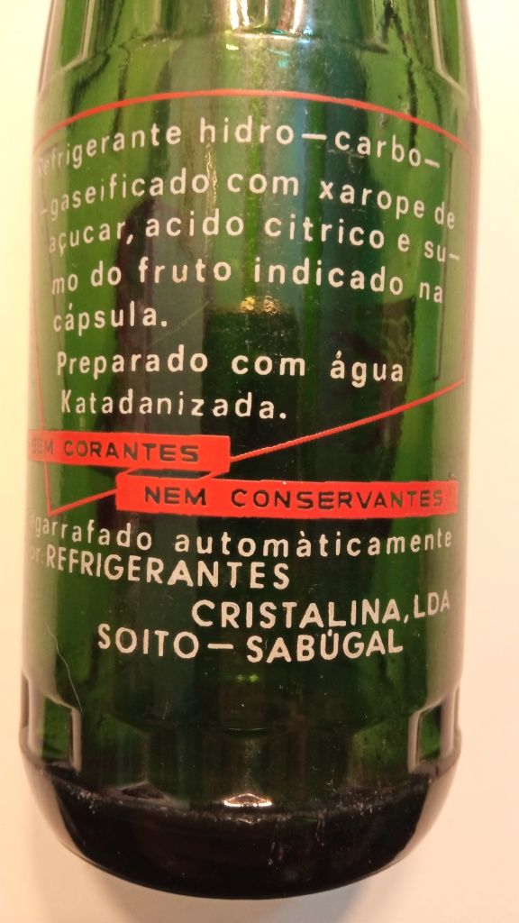 Garrafa antiga Cristalina