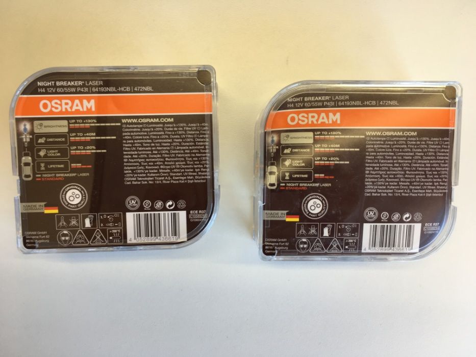 OSRAM Night Breaker Laser H4 pack duo +130%