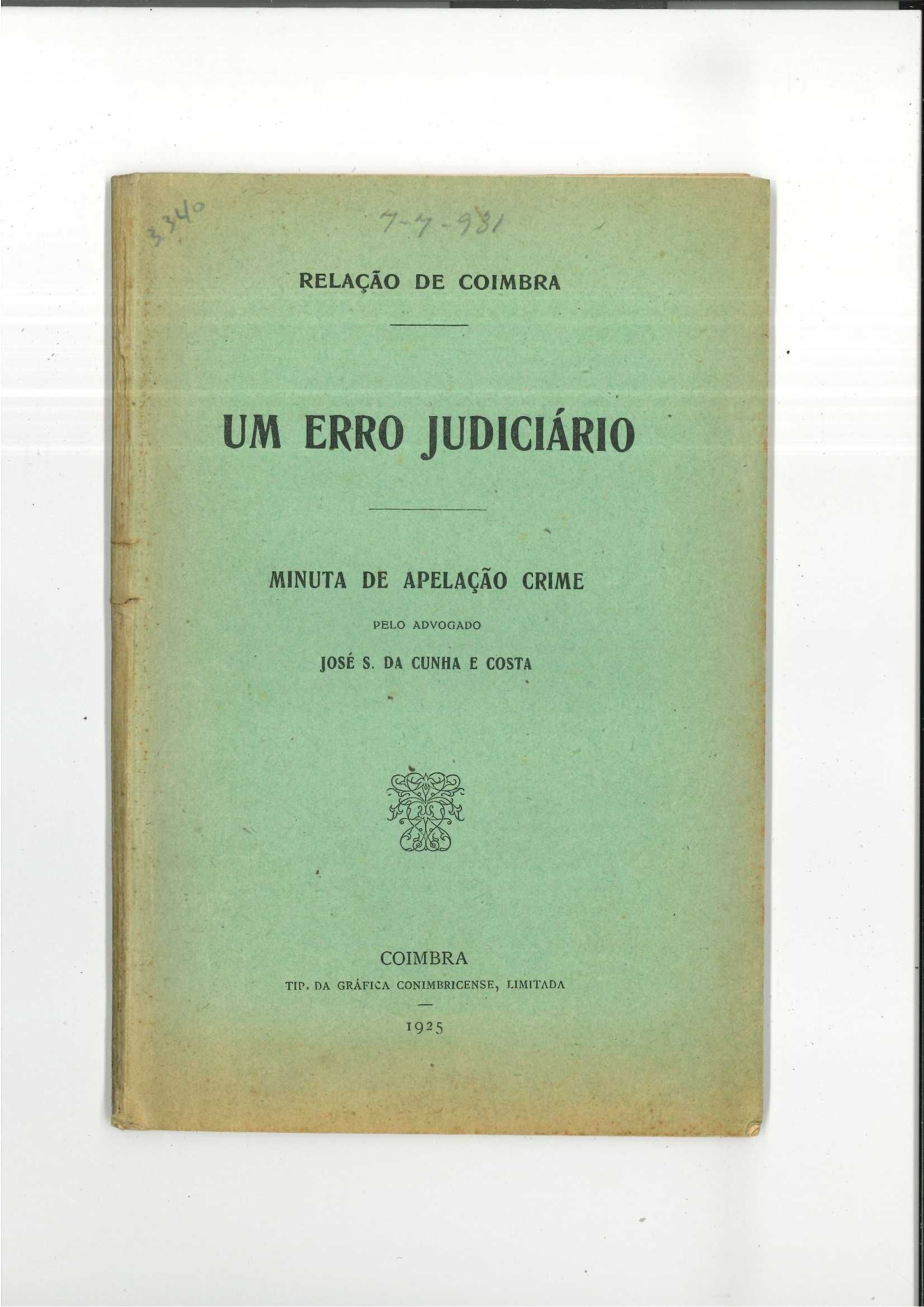 Um Erro Judiciário - Minuta Processual