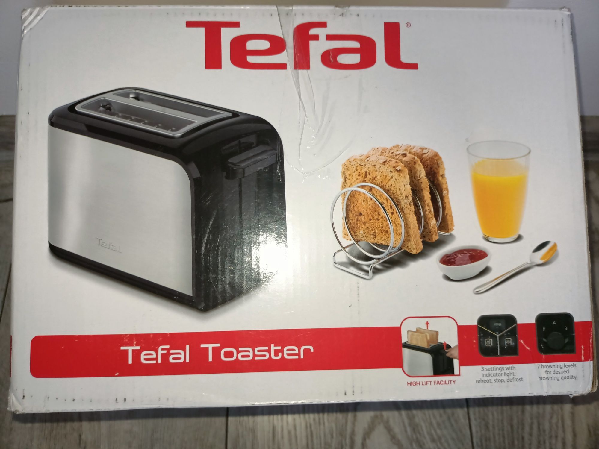 Toster Tefal TT410D srebrny/szary 850 W