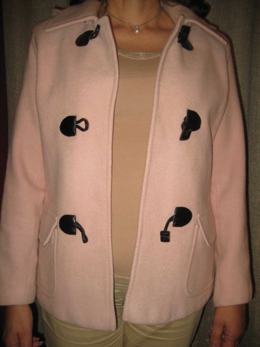 Parka de fazenda rosa com alamares senhora