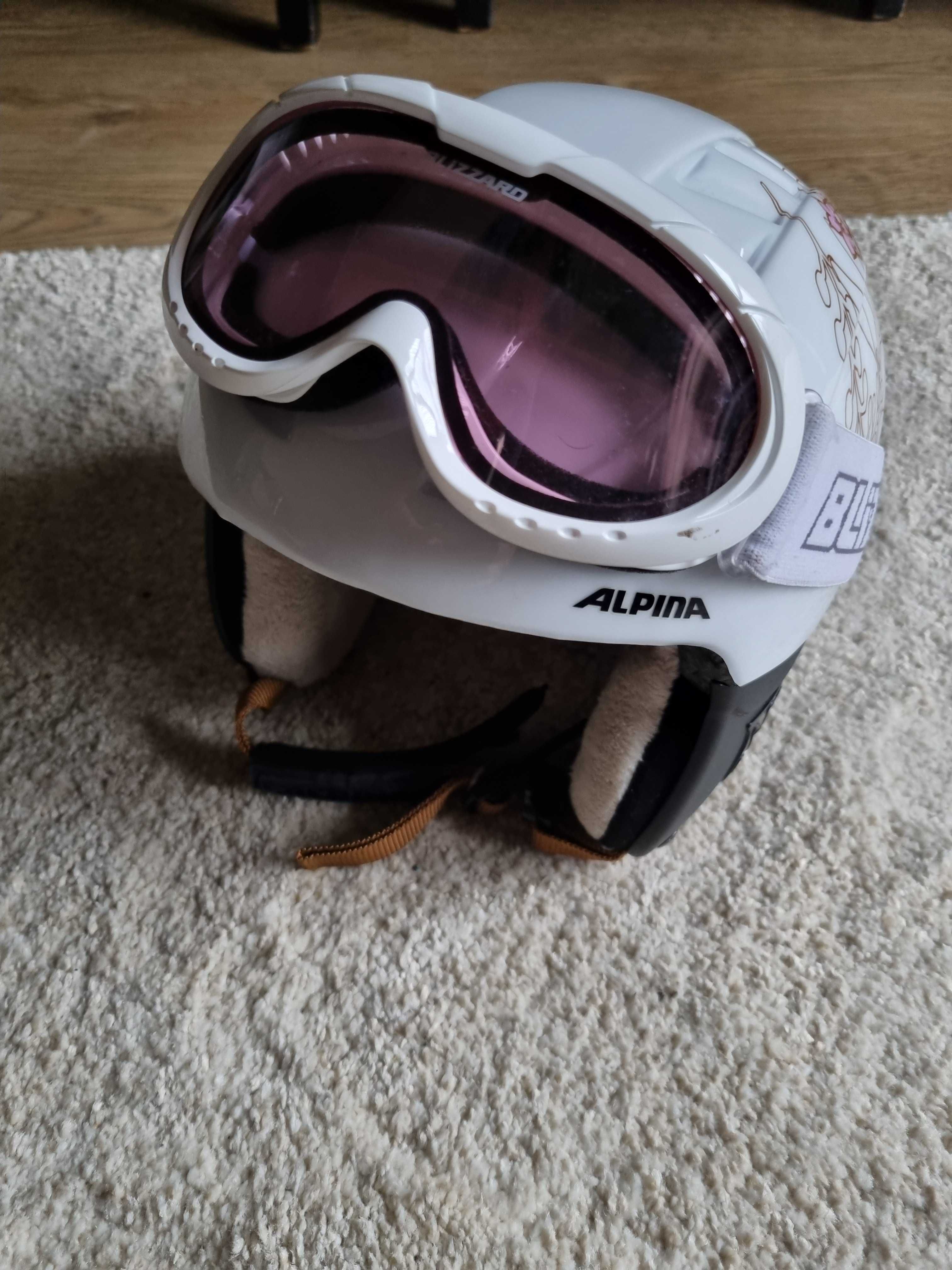 Kask narciarski Alpina 54-58 i gogle