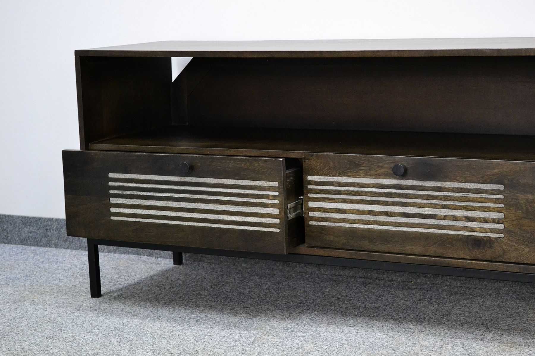 SZAFKA RTV BOLOGNA mango lakierowane120x40x61 cm