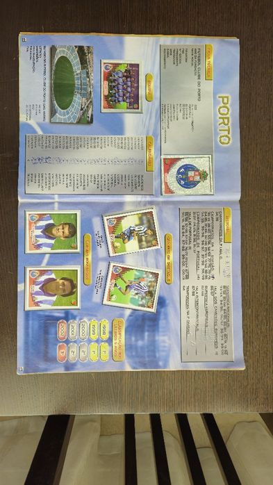 Cromo original Cristiano Ronaldo + Caderneta Panini 2002/2003.