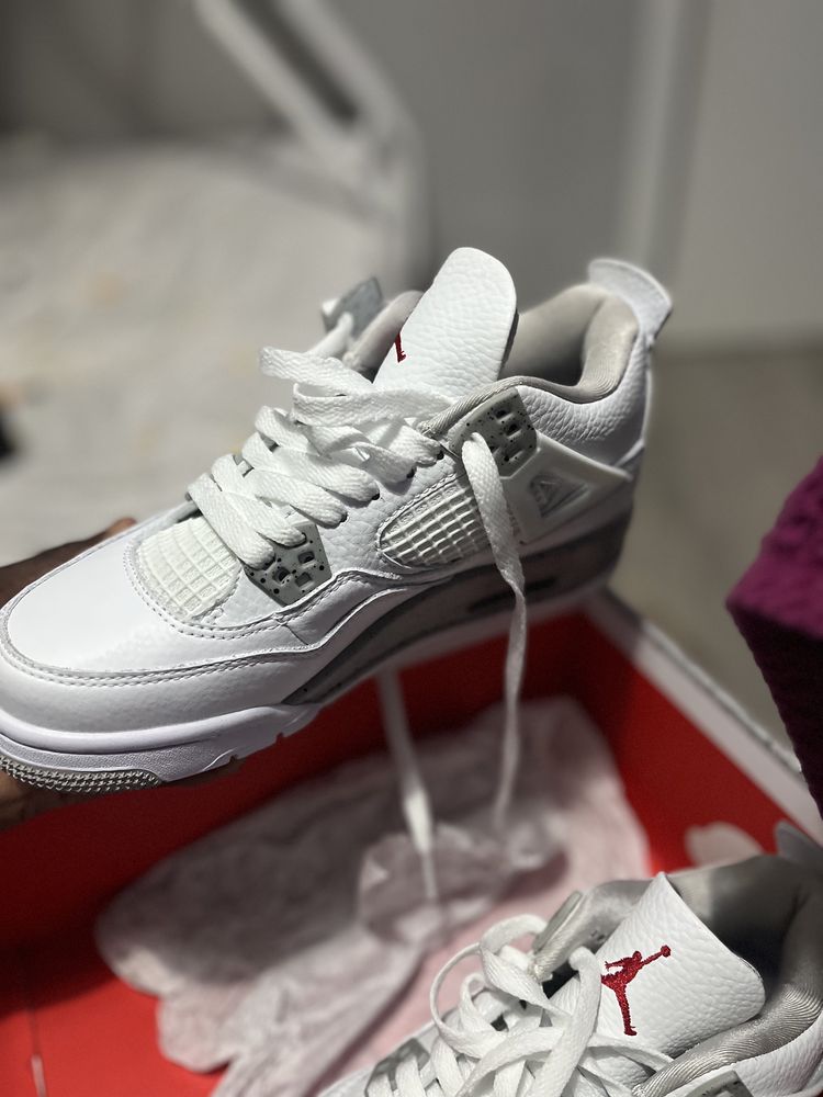 Jordan 3 retro branco e cincento