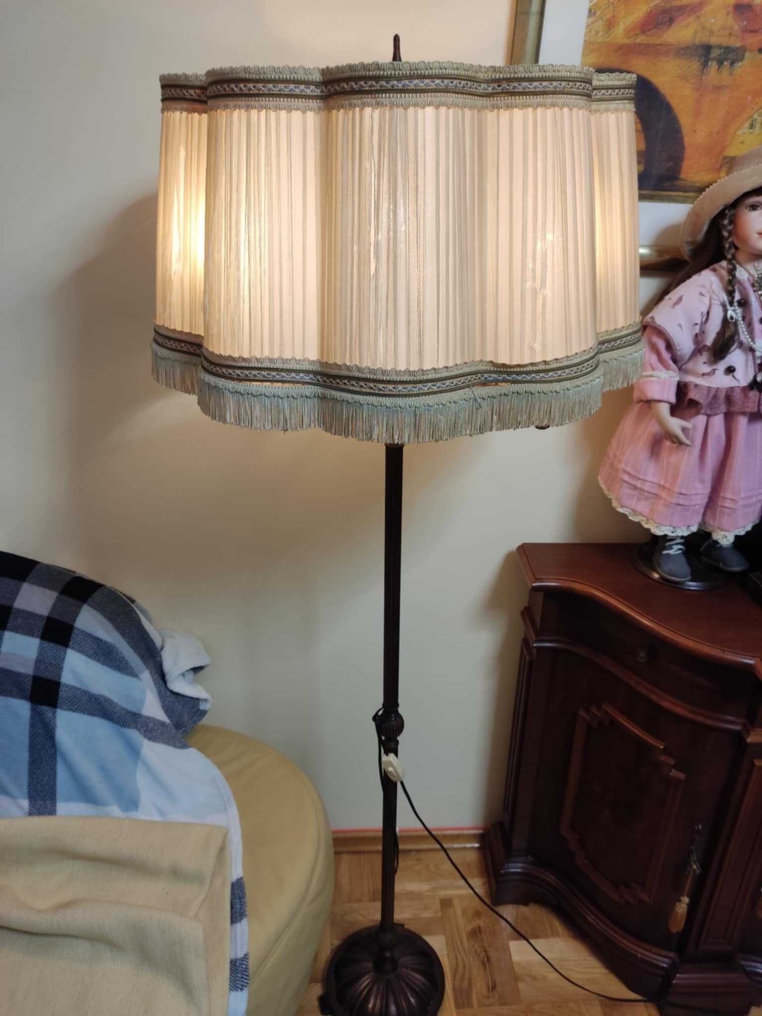 stara lampa  podłogowa 3 ramiona