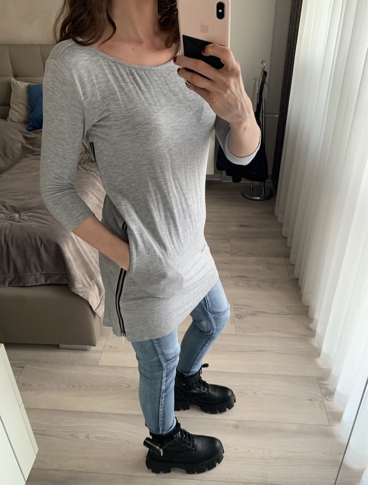 Szara tunika bluzka Femestage Eva Minge S 36