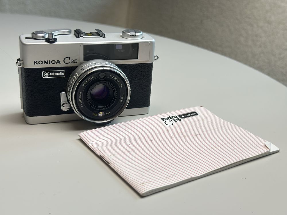 Konica C35 Automatic 38mm f2.8 aparat analogowy, sprawny