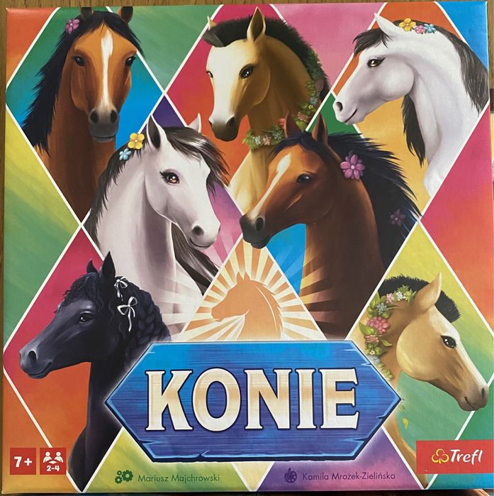 Konie Trefl gra planszowa, w idealnym stanie