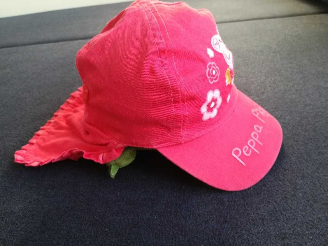NEXT czapka z ochroną karku, szyi, na plażę Peppa Pig 3-5 lat