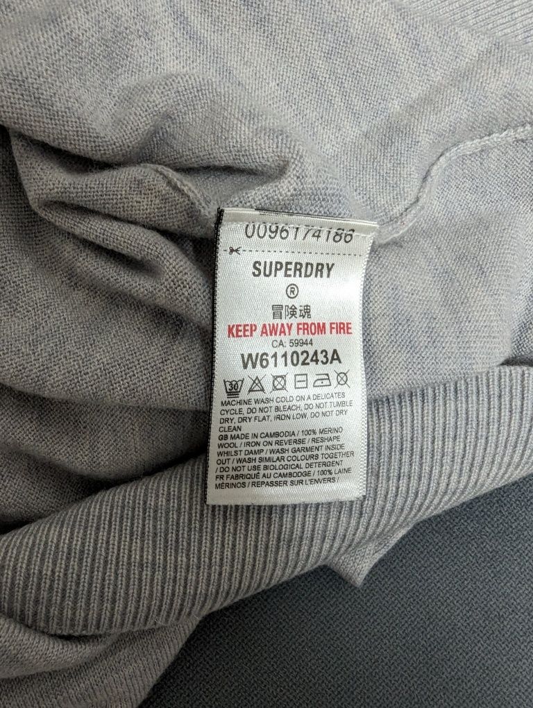 Тонкий светр меріноса Superdry