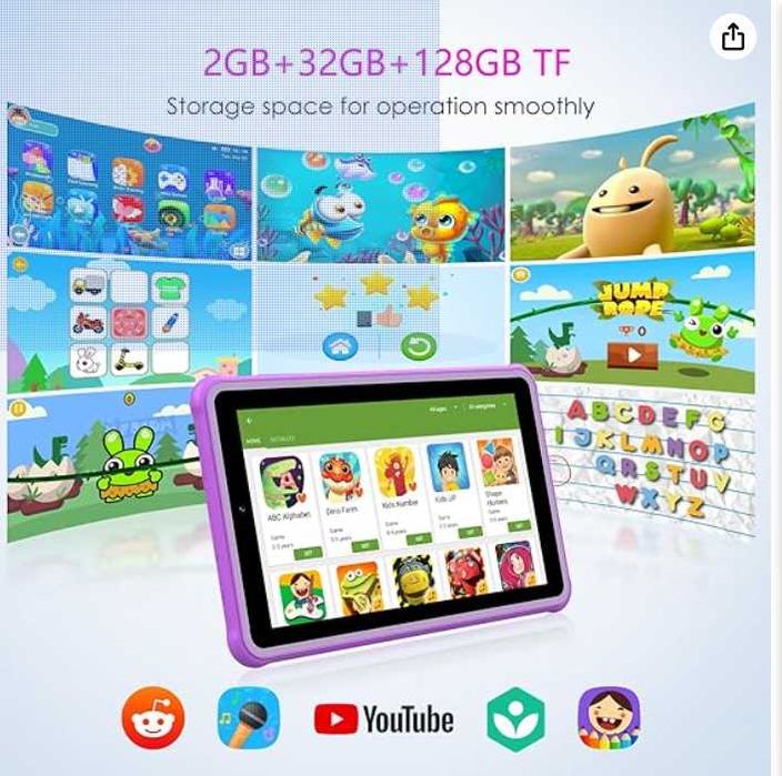 Tablet infantil Yotopt como novo android 11