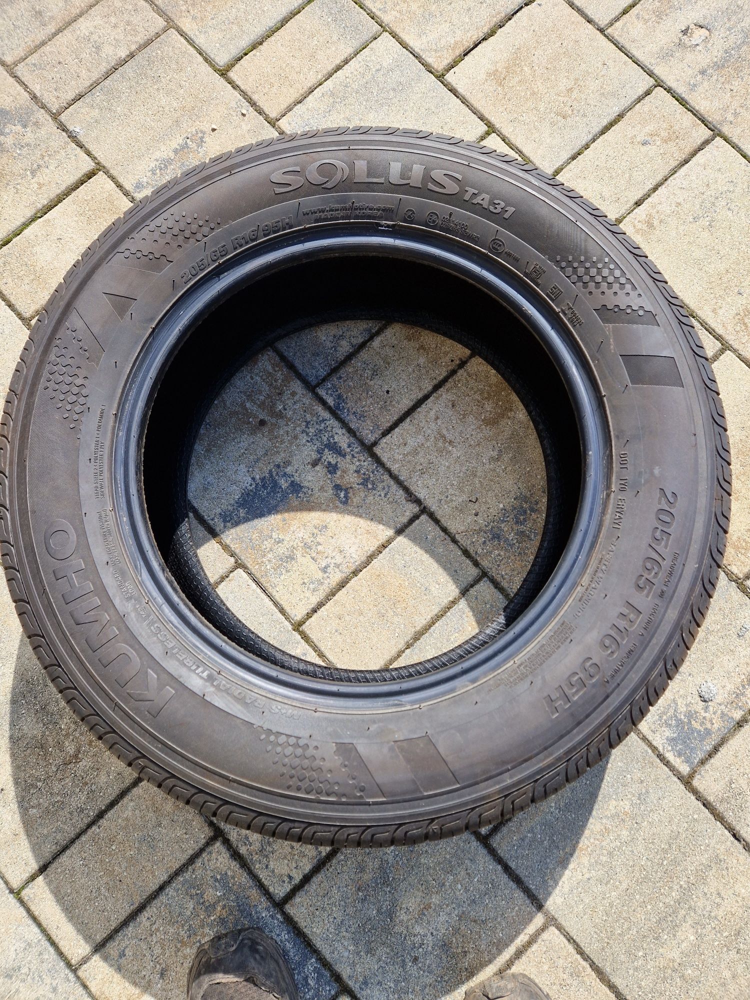 Opony 205/65/16 95h KUMHO SOLUS TA31 jak Nowe