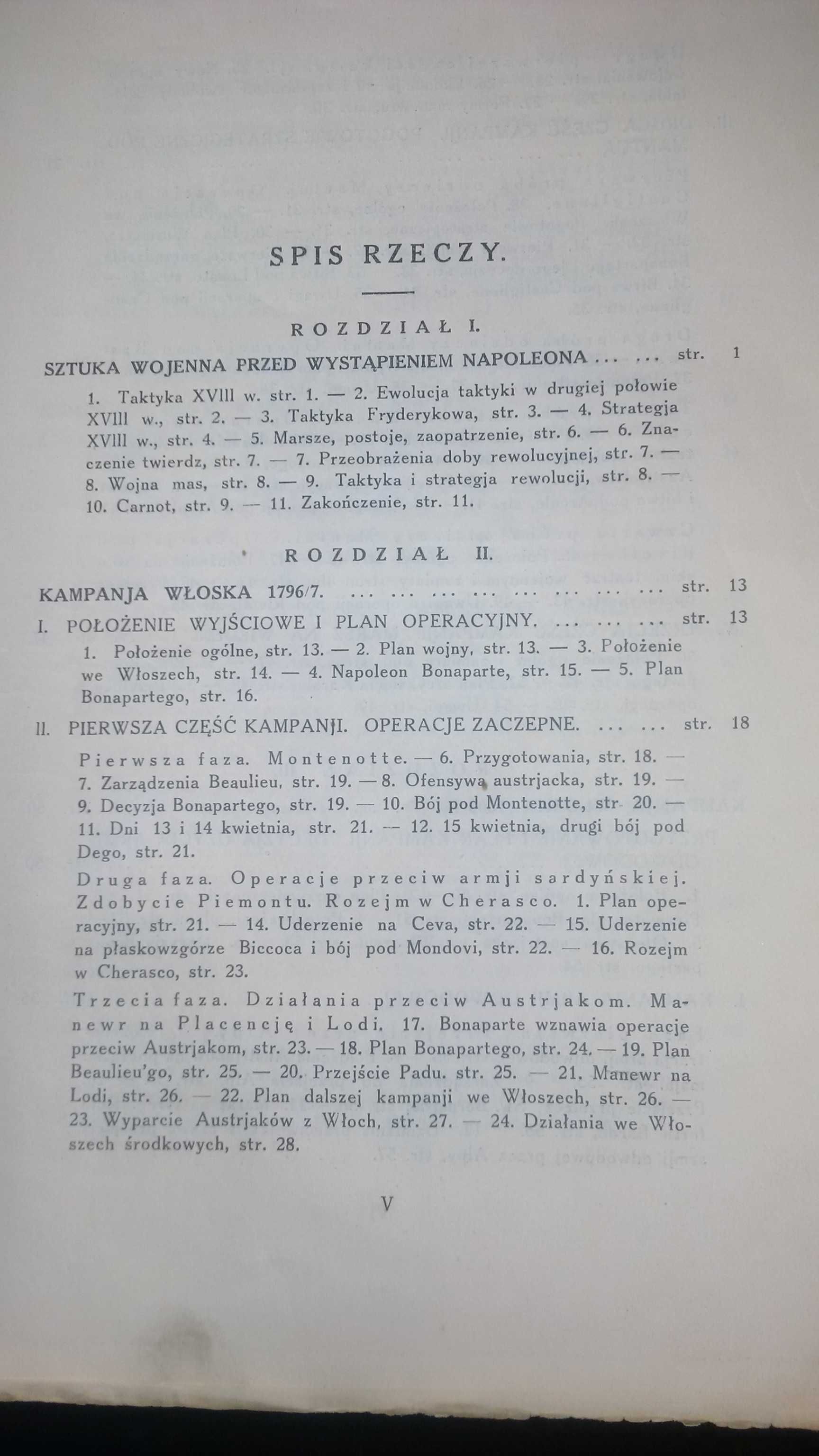 "Wojny Napoleońskie" tom 1 M.Kukiel 1927 książka prawie 100-letnia