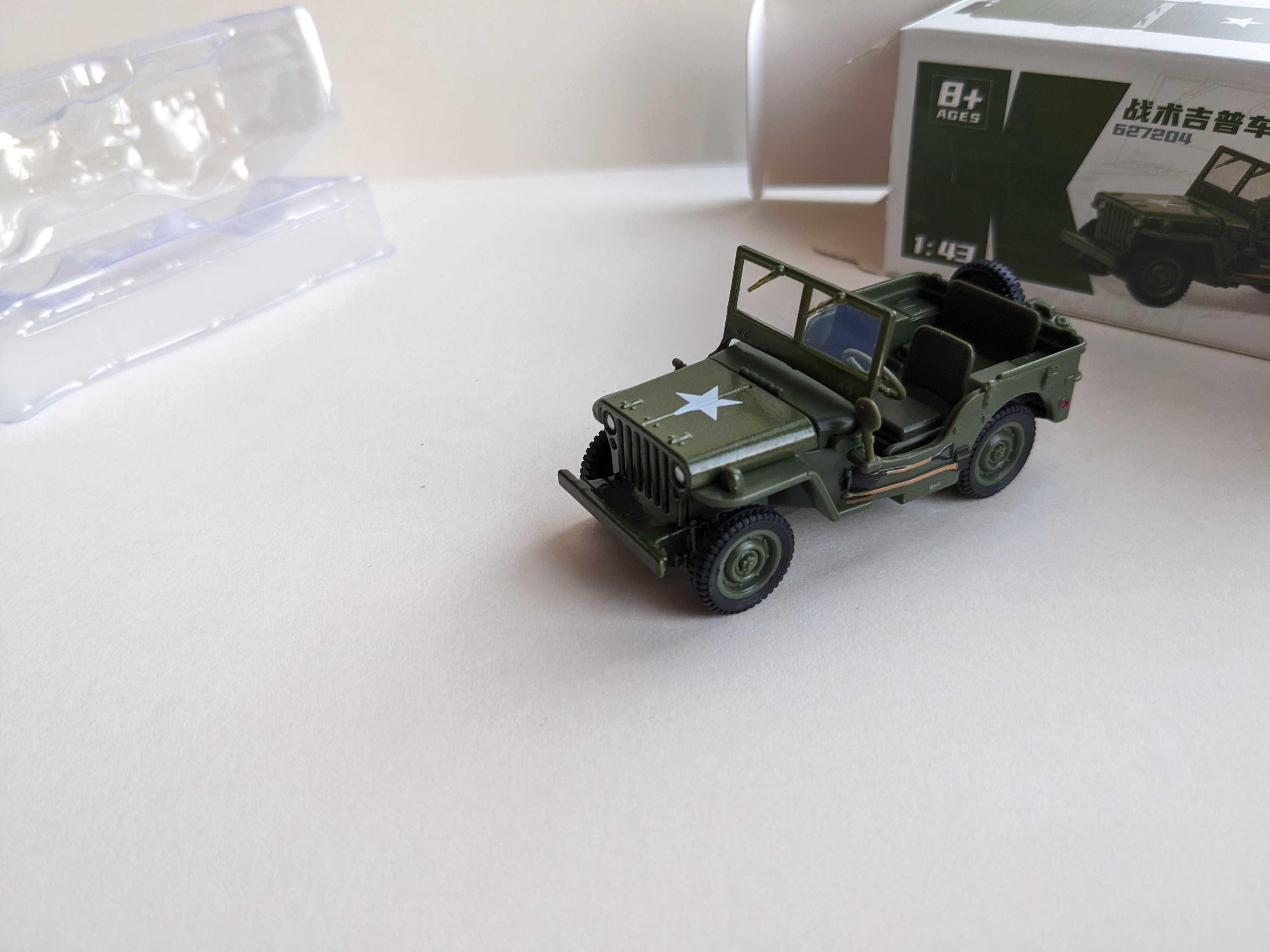 Kolekcjonerski model Jeep Willys MB 1/43 Samochody Wojskowe z II Wojny