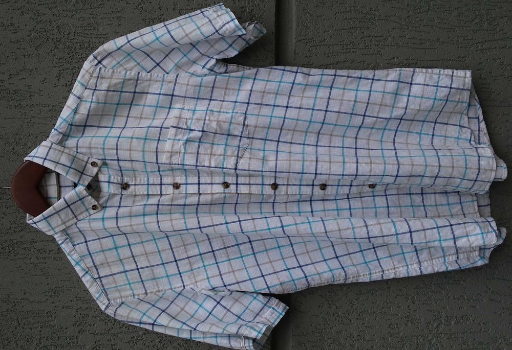 Подростковая рубашка LCWAIKIKI Вайкики классика размер S клетка хлопок