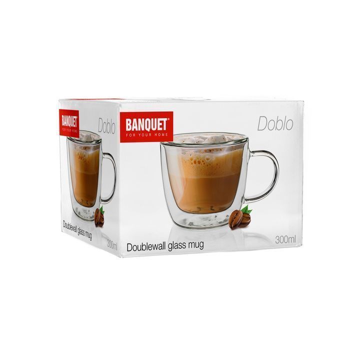 Kubek Z Podwójną Ścianką Doblo Cappucino 300Ml