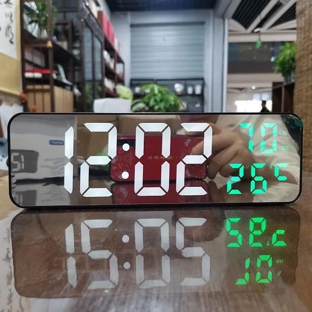 Електронний настільний годинник DCX-671 чорний