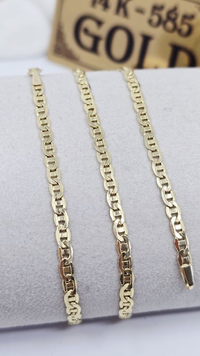 Złoty łańcuszek splot Gucci próba 585 14k