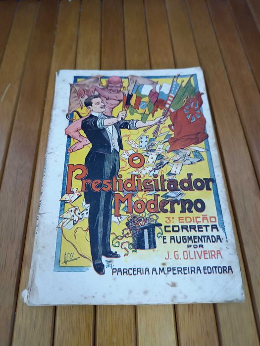 Raro antigo livro de magia O prestigiador Moderno 1921
