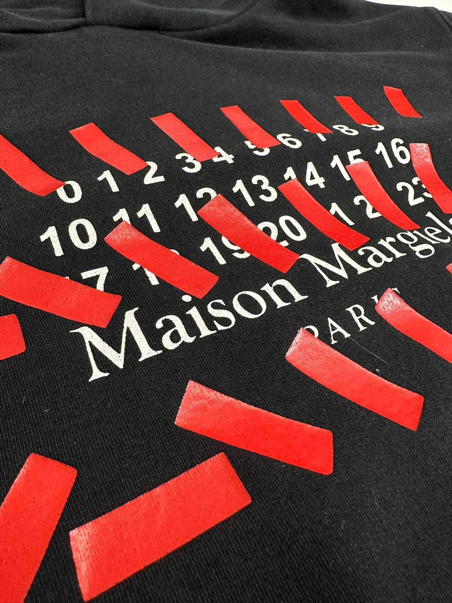 Oryginalna Bluza z kapturem Maison Margiela Tape Print