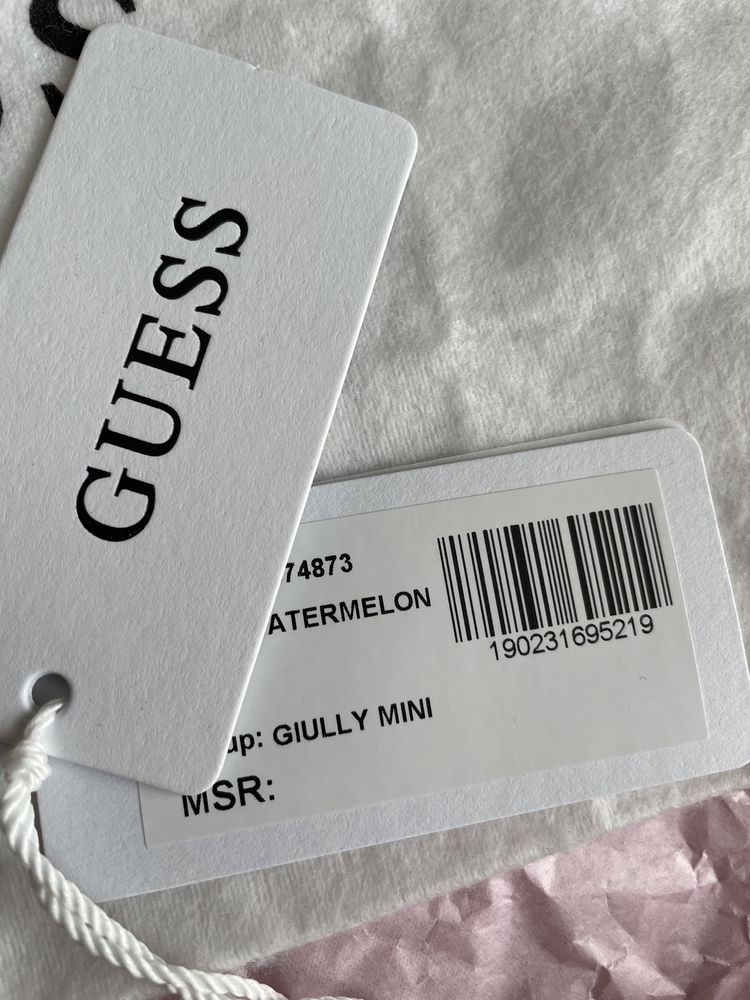 Женская сумочка GUESS розовая