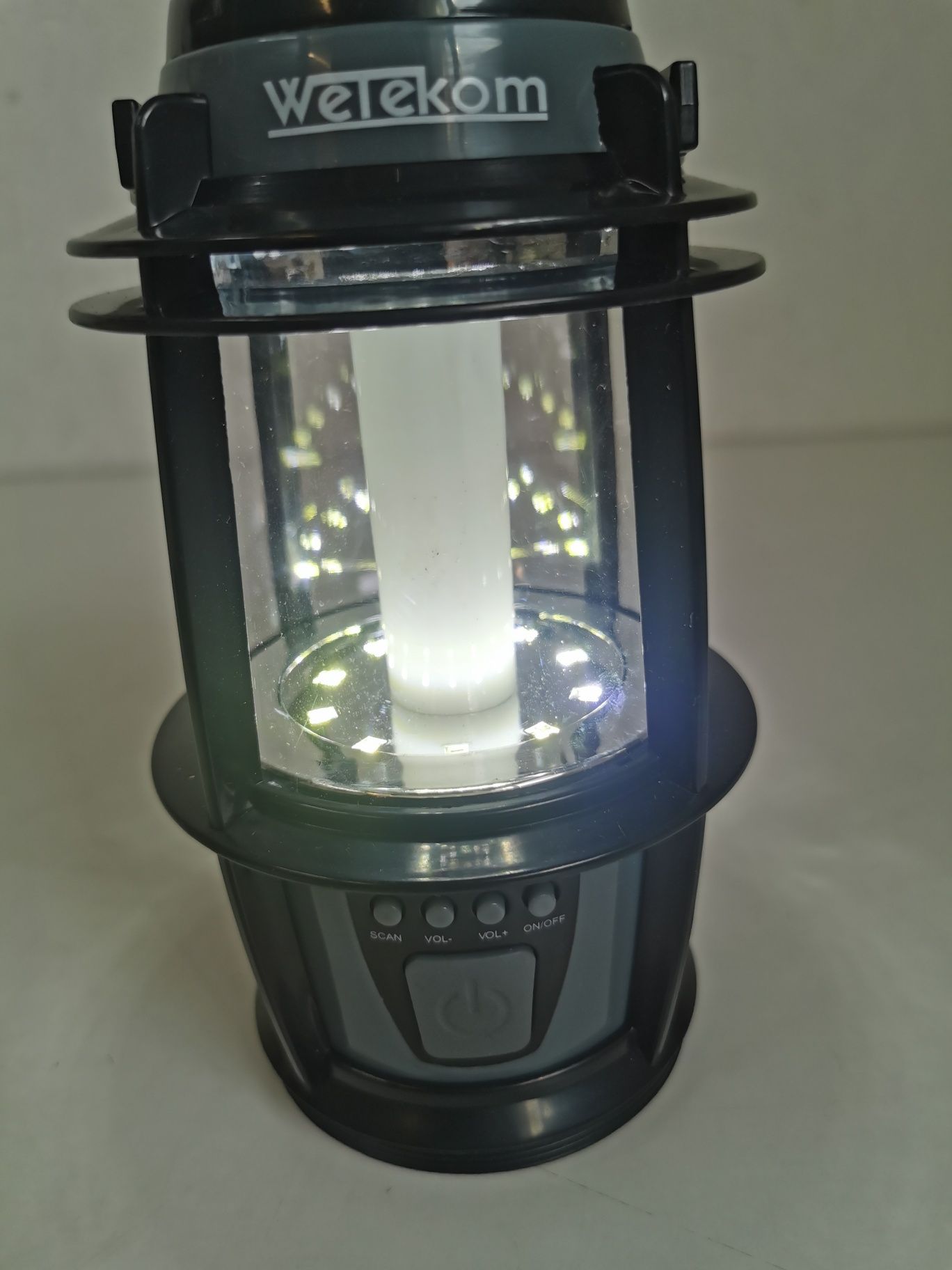 Lampa turystyczna LED z radiem WETEKOM 5szt