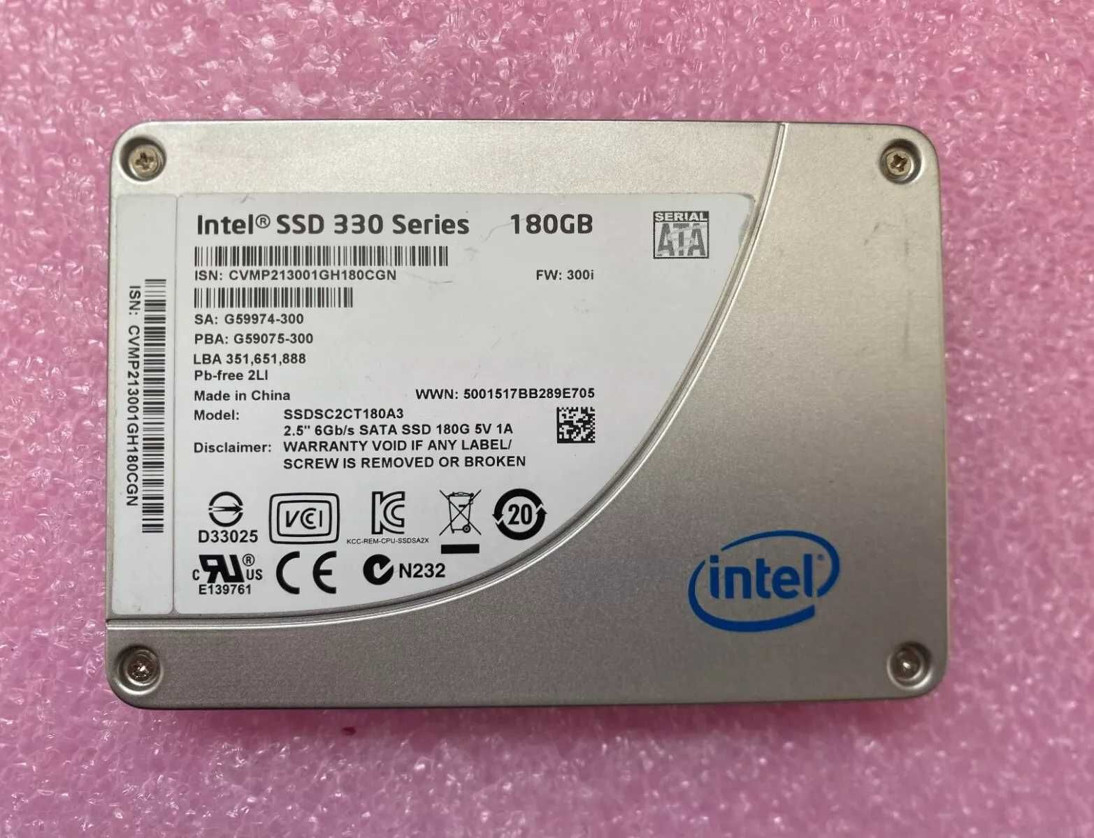 SSD диск Intel 330 180GB 2.5" SATAIII MLC