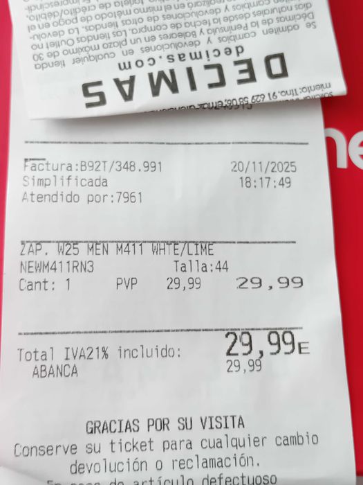 Ténis New Balance com 5 Km Utilização