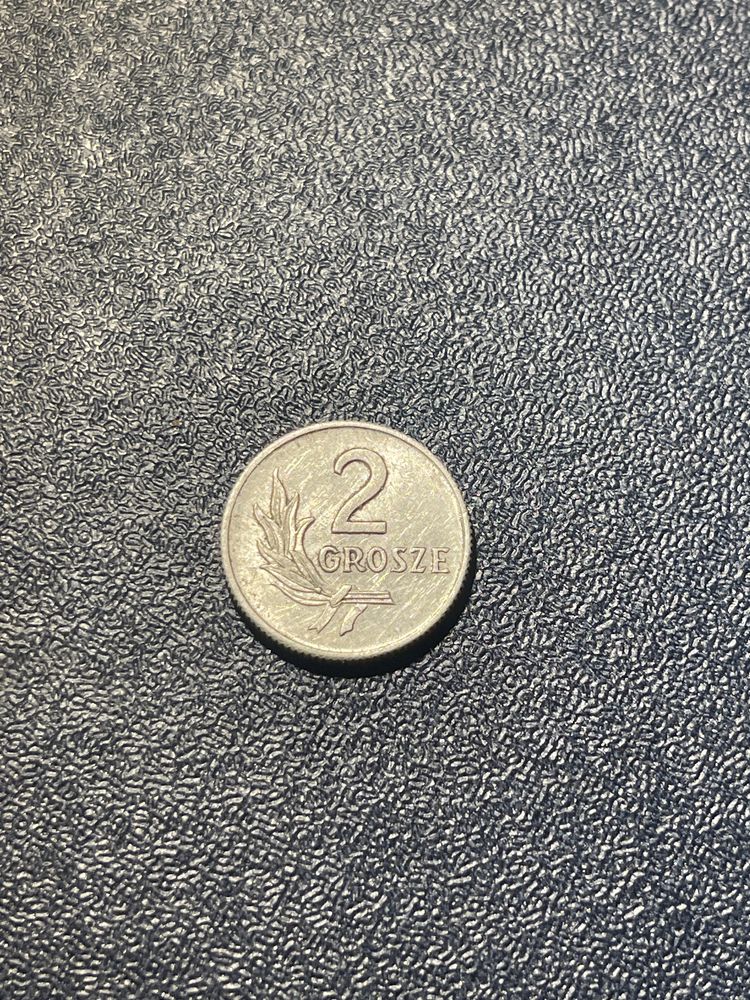 2 gr dwa grosze 1949 bez znaku menniczego obegowa mennicza moneta PRL
