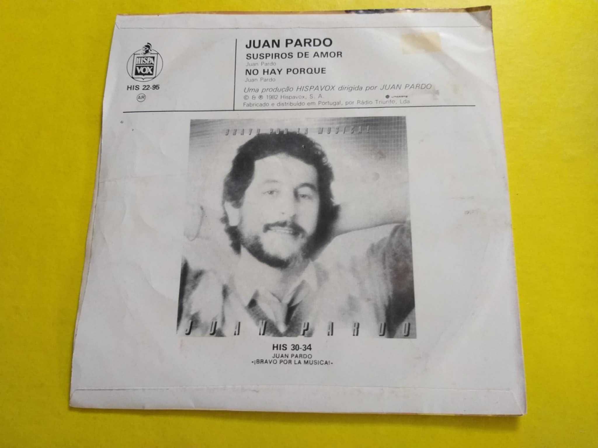 Single Vinil Juan Pardo- Suspiros de amor
