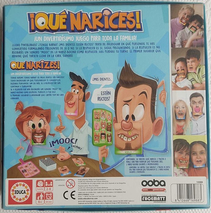 Jogo familiar (adivinha quem sou eu através da minha careta)