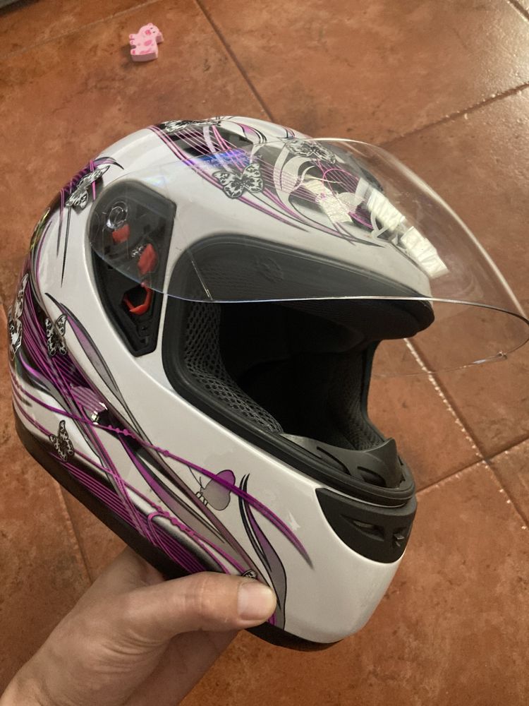 Capacete mt thunder butterfly