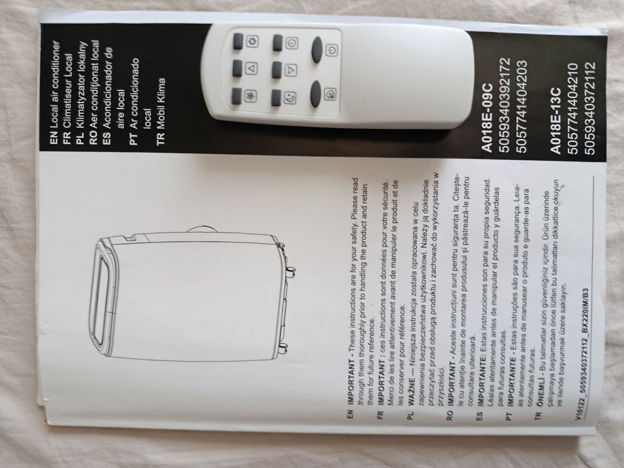 Klimatyzator monoblok 9K BTU