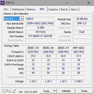 G.Skill Trident Z RGB, DDR4, 32 GB, 3600MHz, CL17 (F4-3600C17D-32GTZR)
