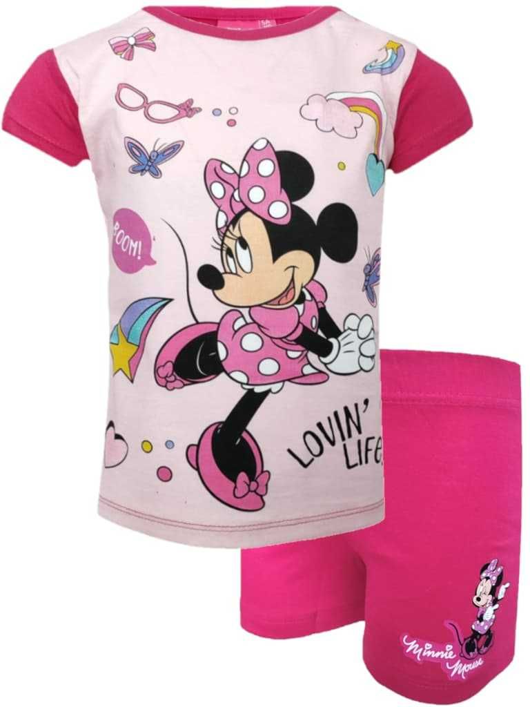 Piżama dziewczęca bluzka szorty komplet Myszka Minnie 104