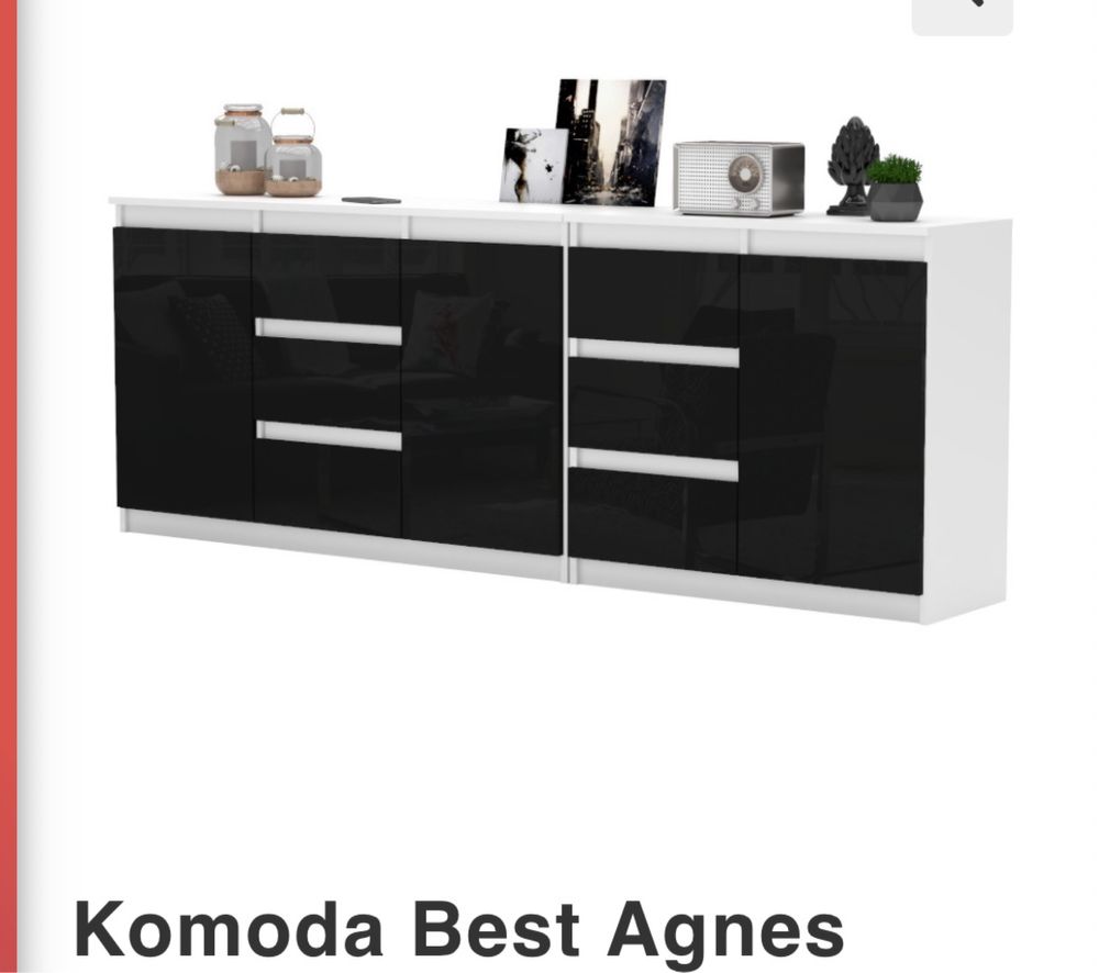 Komoda Duża Do Salonu Sypialni Różne Kolory