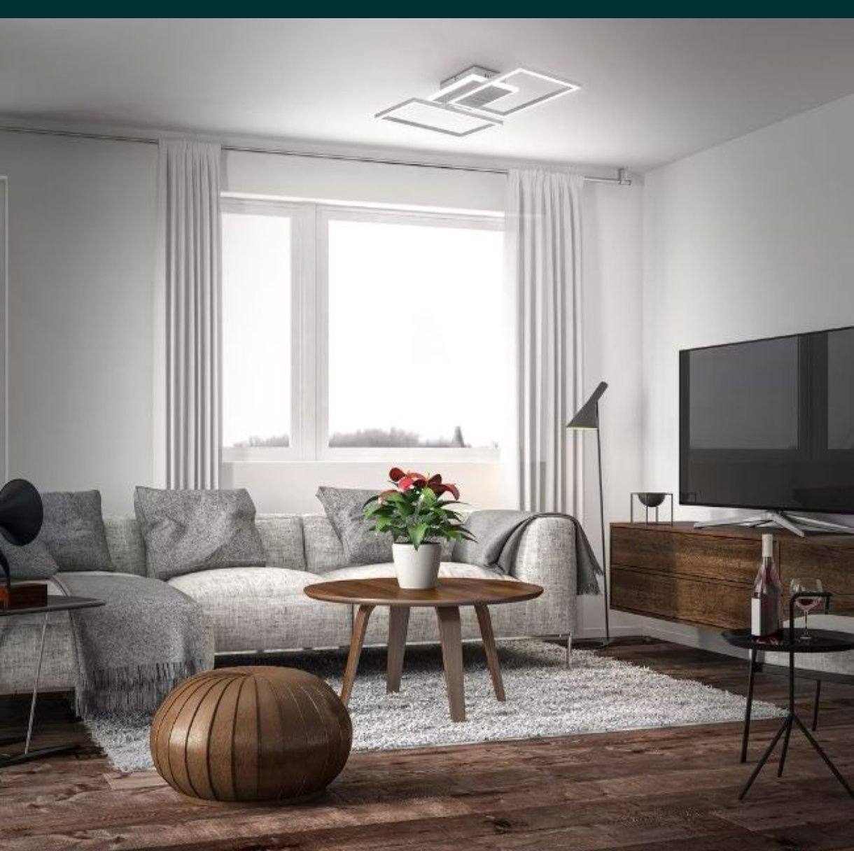 Lampa sufitowa ścienna wisząca LED ledowa ruchome ramię 40 w 4200 lml