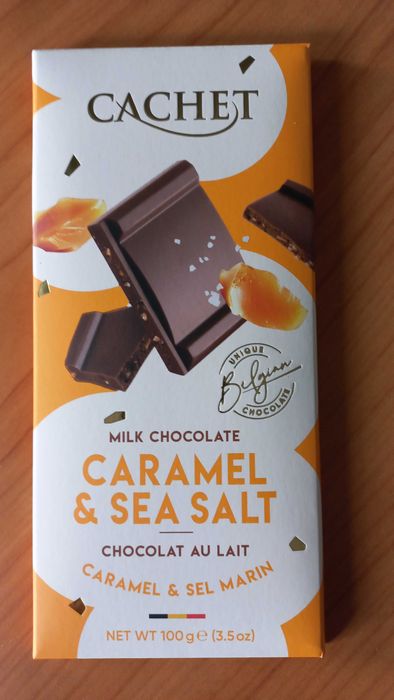 Belgijska mleczna czekolada z karmelem i solą 100g Cachet
